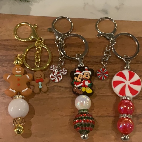 Handcrafted Beaded Christmas Keychains - Picture 4 of 4